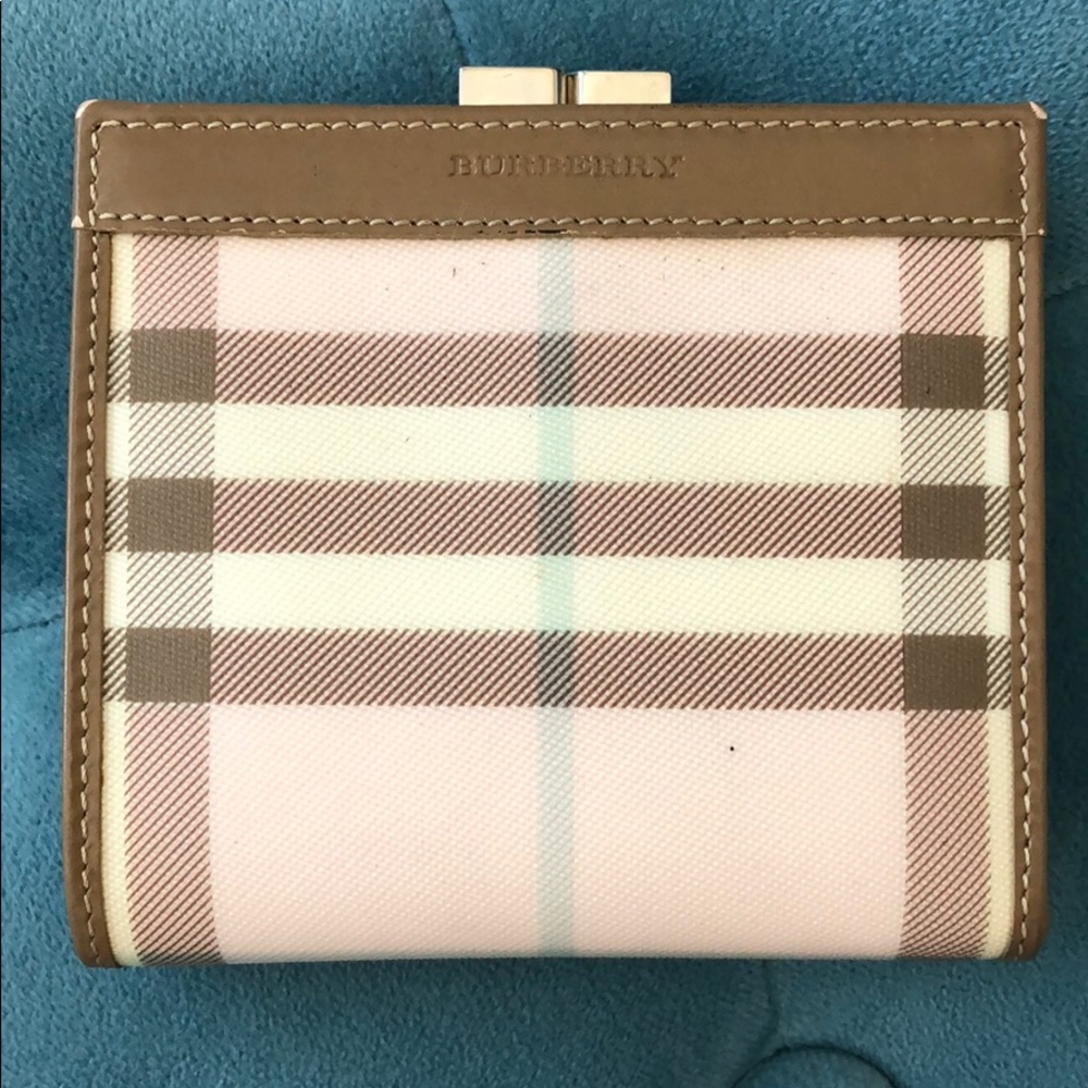 Authentic Burberry pink small wallet